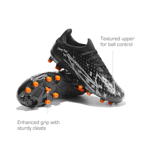 DREAM PAIRS Boys Girls Soccer Cleats Youth Firm Groud Football Shoes for Little/Big Kid3