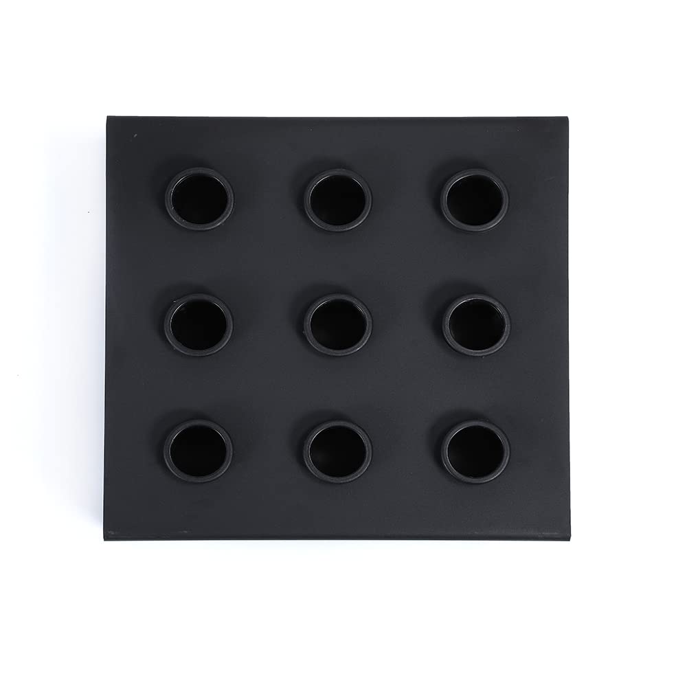 Soporte de Suelo para Barra Olímpica - Rack de Almacenamiento y Protección de Superficies - Capacidad para 9 Barras Olímpicas - 20 Kg - 44 x 42,9 x16,5 Cm