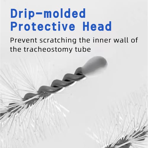 tracheostomy cleaning brushes 10pcs bendable trach tube brush nylon bristle pipe tube cleaning brush for tracheostomy supplies 05in