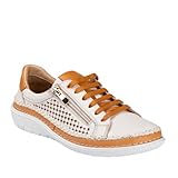 48 Horas 3503 Zapato Deportivo DE Piel Plano Mujer BEIG 39