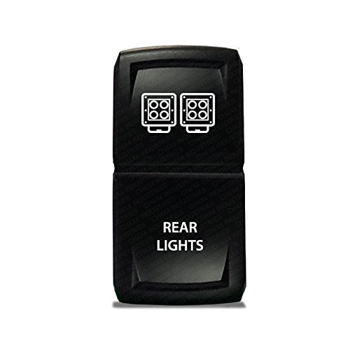 CH4X4 Rocker Switch V2 Rear Lights Symbol 3 - Blue Led