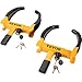VEVOR Universal Wheel Clamp Lock, 2 Packs, Yellow, Anti-Theft, Heavy-Duty Steel, ATV RV SUV Car Golf Cart Boats Motorcycles, 6 Keys