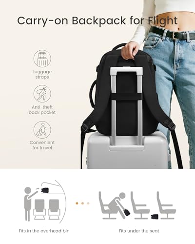 Image of LOVEVOOK 40L Travel Backpack for Women & Men, Airline Approved Carry On Bag