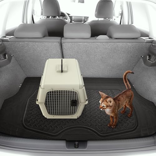Image of FH Group ClimaProof Universal Cargo Mat - All-Weather, Trimmable Trunk Mat (48 inch W x 32 inch D) - Fits Most Cars, SUVs & Trucks - Gray