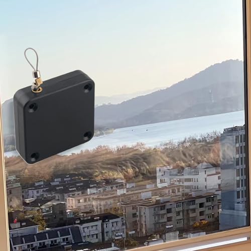 Cierre automático retráctil con cable de acero para puertas de dormitorio y hogar 4