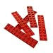 Produktbild 5 x Lego System Leiste Basic Bau Platte Stein rot 2 x 10 für Set Star Wars 76013 3818 7985 10143 8671 8156 6751 70146 41101 10128 3832