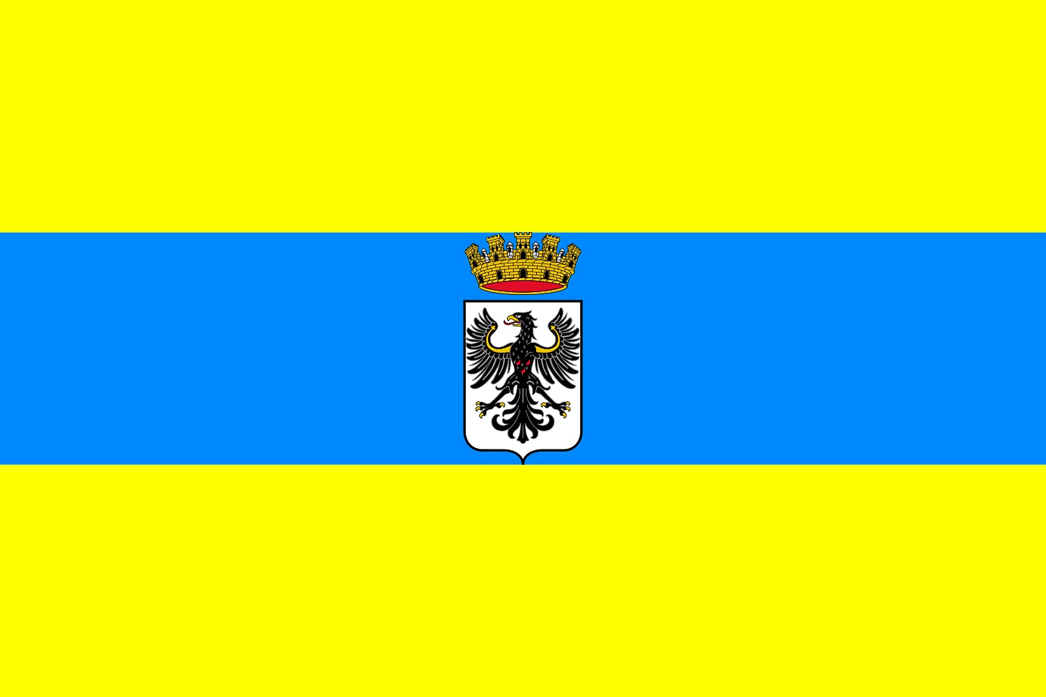 Drapeau Large Trento grand format paysage 90x150cm pour pavillon de mairie