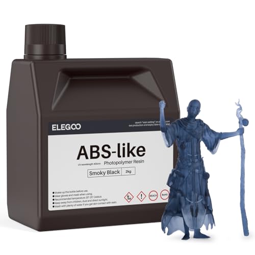 ELEGOO ABS-Like 3D Printer Resin Smoky Black 2000g
