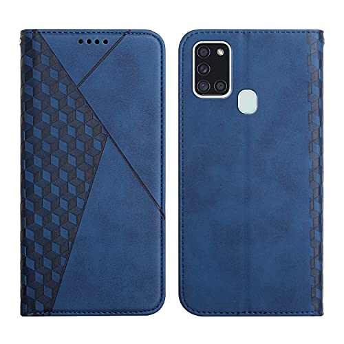 KOUYI Coque pour Samsung Galaxy A21S, Premium Flip Housse Étui Protection Rabat Clapet Portefeuille Phone Cover Magnétique [Porte Cartes] Antichoc Béquille...