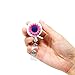 Qinsuee Retractable Badge Holder with Alligator Clip, 24 inch Retractable Cord, ID Badge Reel with Sunflower, 3 Pack