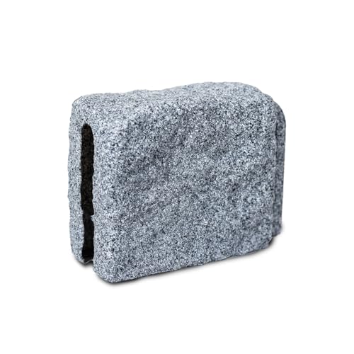Beuta Polyrock Extender Block – 7" L x 4" W x 6.5" H – DIY Dig-Free Landscape Edging Extension Block | Adds 7" to Your Landscaping Project | 1 Piece - Greystone