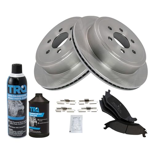 Image of TRQ Rear Brake Pad & Rotor Kit Compatible with 2003 Dodge Durango