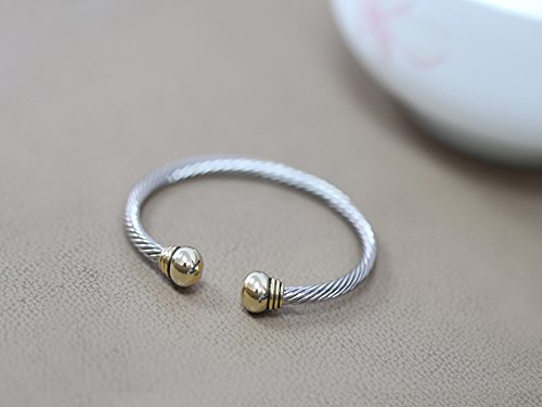 UNY Jewel Bracelet Designer Brand Inspired Women Jewelry 4.5mm Thin Twisted Cable Wire Bangle Gem Stone Christmas Day Gift3