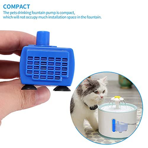 Filtro silencioso para fuentes de agua automáticas para perros y gatos miniatura 7