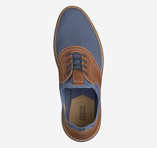 Image of Johnston & Murphy Men's Braydon Knit Saddle Oxford