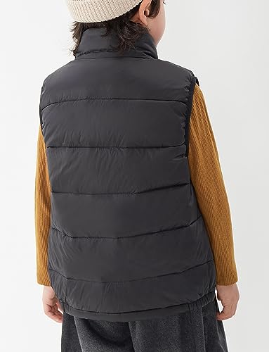 Happy Cherry Kids Winter Warm Puffer Vest Stand Collar Zip Sleeveless Jacket with Pockets2