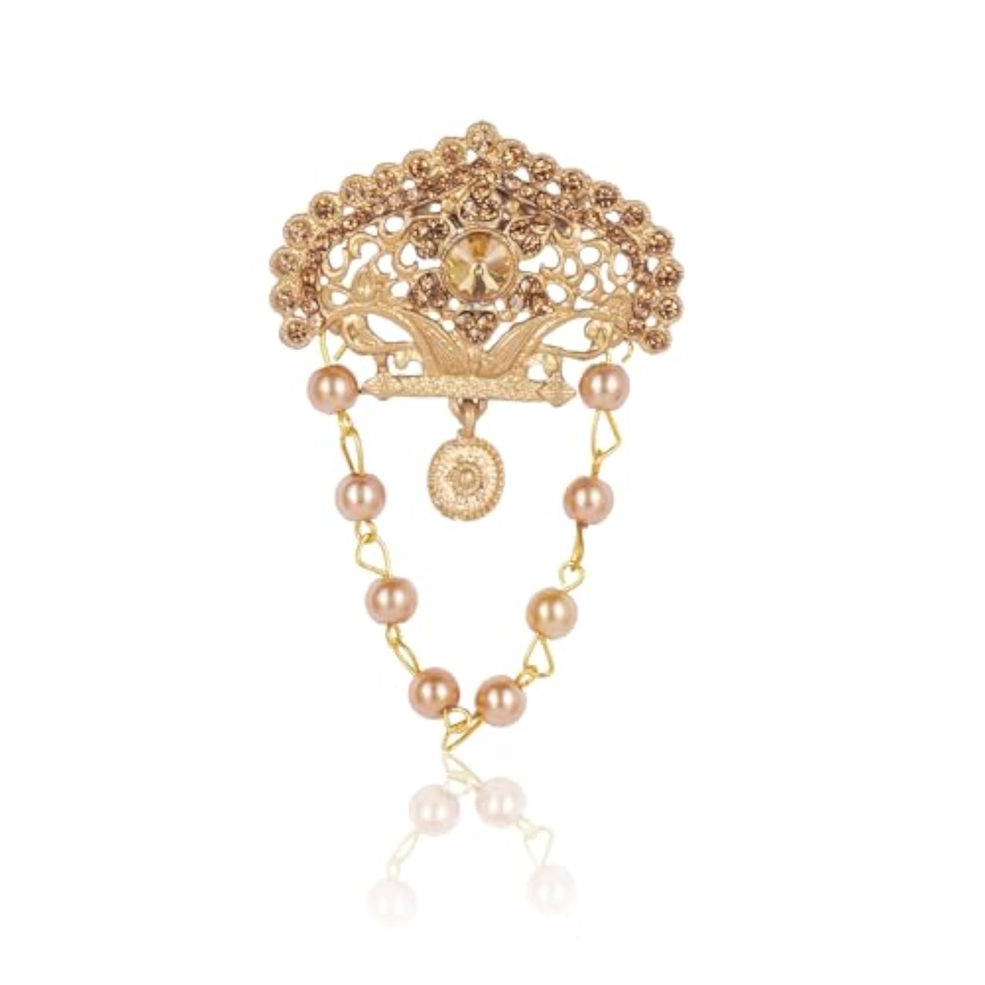 Exquisite Pearl Beads Dulha Groom Moti Mala Necklace for Men
