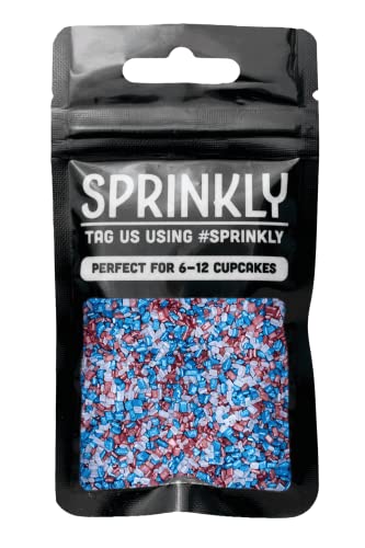 SPRINKLY - Sparkling Sugar - Red White & Blue - 30g