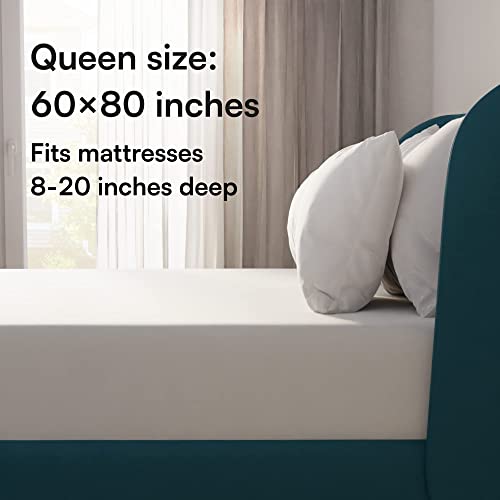 Image of Niagara Waterproof Mattress Protector Queen 60x80 Cover Deep Pocket Breathable Noiseless 8-20Inches Bed Smooth Jersey Mattress Pad Cover Fully Ultra Thin Polyester