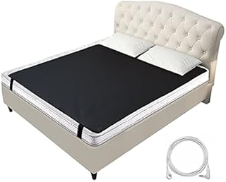 Grounding Mattress Pad for Earthing Conductive Grounding Mat with 15ft Grounding Cord Breathable Grounding Sleep Pad (55