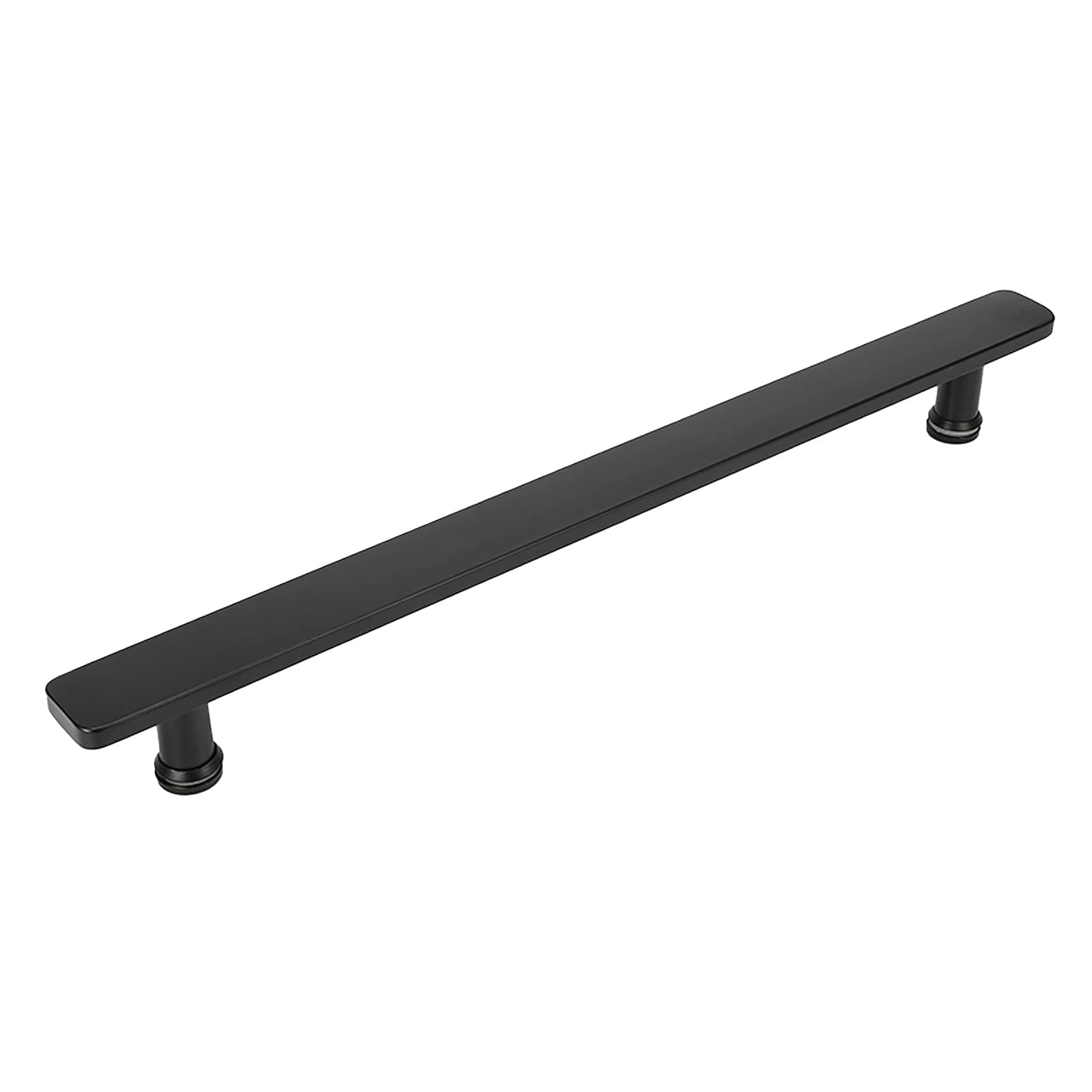 Manija de puerta de vidrio para baño, tirador de empuje negro CHEWYNP de 17.3"