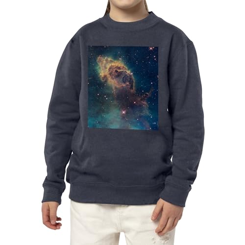 Sweatshirt enfant nébuleuse galaxie pull astronomie espace ado - 3