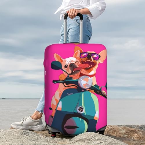 Luggage Cover Protector Suitcase Cover - Cool French Bulldog No.146 Santi-Scratch Uitcase Cover for Luggage 6