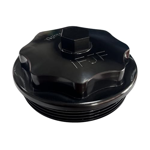 Tapa de filtro de combustible de aluminio premium iFJF para motores Powerstroke 7.3L