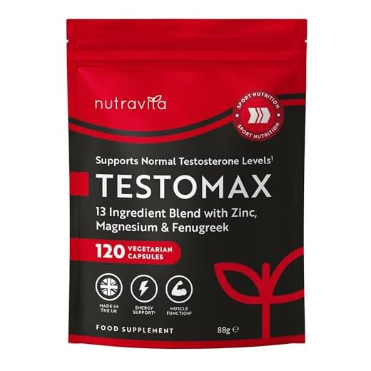 Testosterona Hombre - Natural Aumenta Testosterona - Zinc, Extracto De Raíz De Maca, Fenogreco, Ginseng - 120 Cápsulas Vegetales - Potenciador del Deseo - Rendimiento Muscular Vigorizante - Nutravita