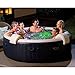 Intex PureSpa Plus Portable Bubble Jet Spa Inflatable Hot Tub with 2 Headrests, Insulated Cover, and Spa Filter Replacement Cartridges (6 Pack)