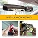 Flygun 1 PC Car Interior Rearview Mirror Auxiliary Mirror, Rotatable and Adjustable Angle, Micro-Curved Lens Observation Mirror, Universal for Most Cars (White)