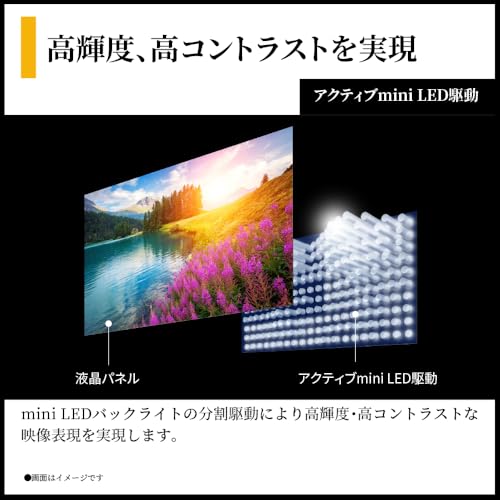 シャープ AQUOS mini LED 4Kテレビ 4T-C55HV1