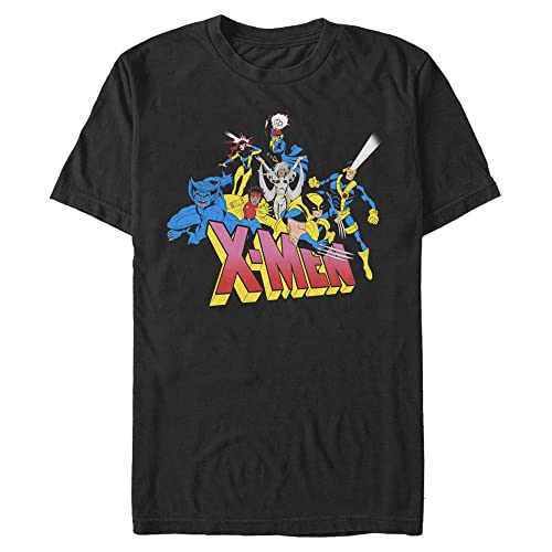 T-shirt Marvel Classic X Group Noir 4XL Vêtement Grande Taille Homme