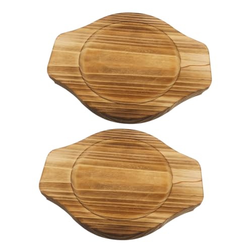 Evita quemaduras con los soportes de madera para ollas UKCOCO con asas de protección lateral 2