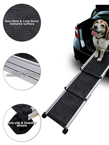 RAMPE DE VOITURE Extra Longue, Pliable, Pour Grands Chiens, Avec Surface De Tapi EUR 234,57