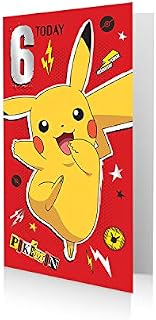 Official Pokemon Age 6 Birthday Card
