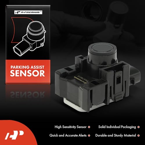Image of A-Premium Reverse Backup Parking Assist Sensor Compatible with Select Lexus Models - ES300h, ES350, IS300, IS350, IS200t, NX300h, NX200t, GS300, GS350, GS450, RC300, RC F, Replace# 89341-78010