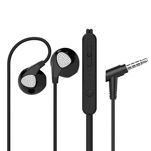 Image of Pebble Zest BassBuds Heavy Bass Ear-Pod Design Wired in Ear Earphones with mic (Black)