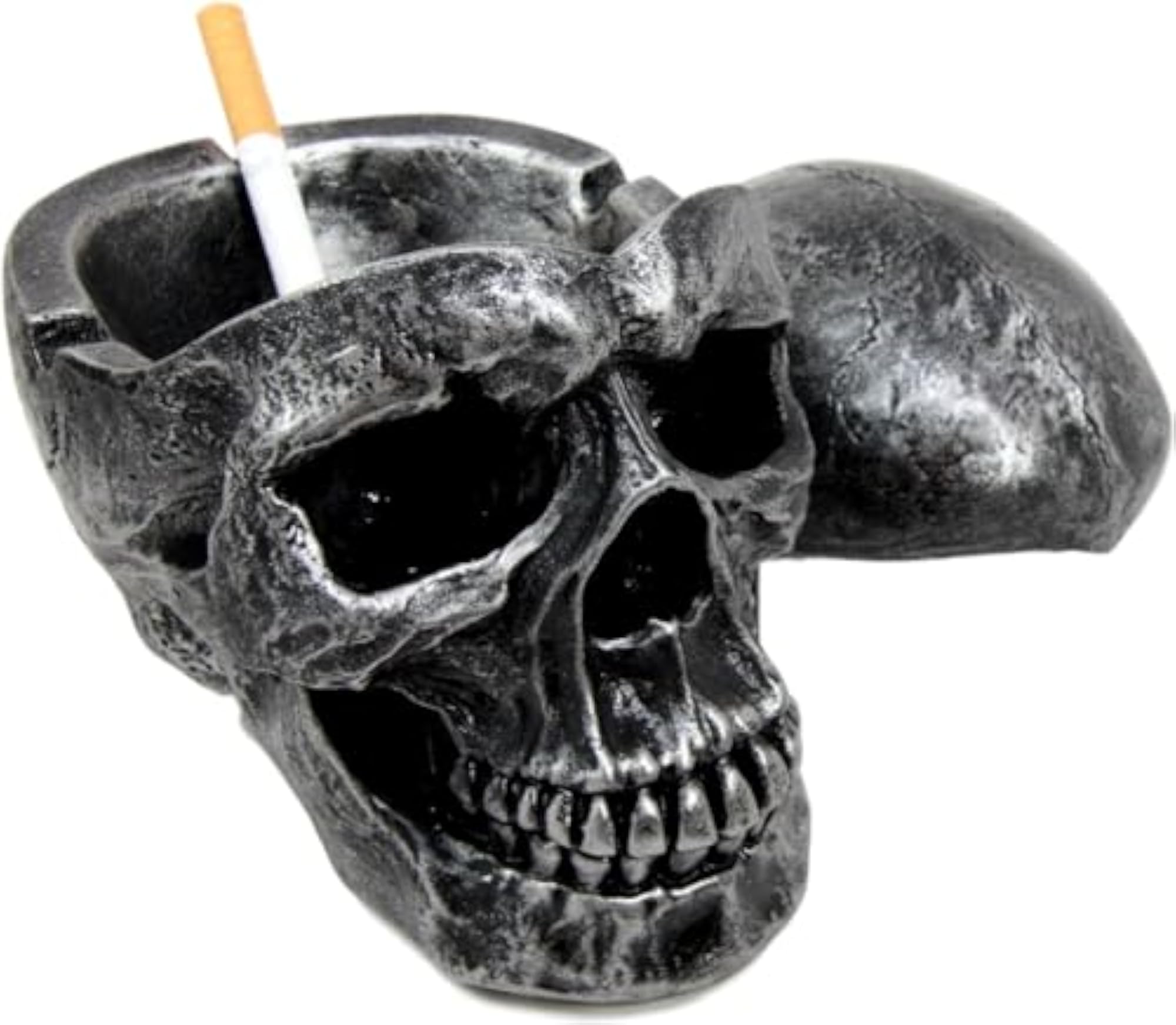 Gothic Skull Ashtray Statue for Nautical Decor