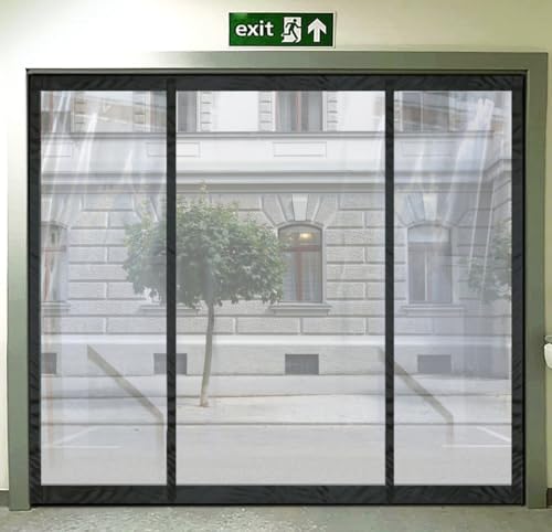 Image of The Furnishing Tree Magnetic AC Curtain | Transparent, Thermal-Insulated Door Screen | Hands-Free for Shops, Kitchens, Bedrooms, and AC Rooms, Fit Doors Upto - WxH(94 inchx78 inch), PVC Thickness 0.20 mm.