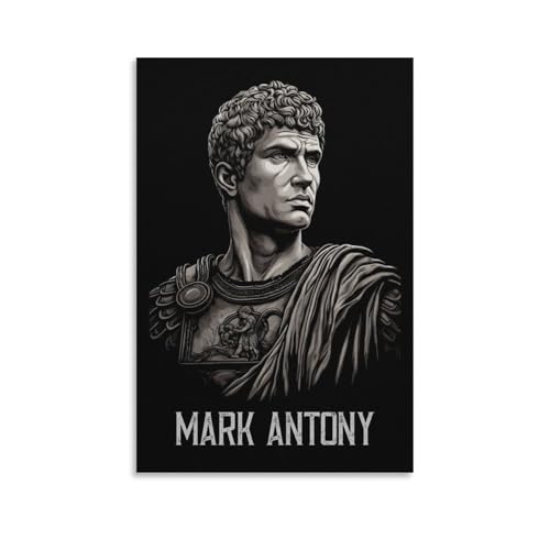 Cuadro de Marco Antonio en lienzo para sala de estar, dormitorio, 30 x 45 cm (12 x 18 pulgadas) Obra de arte en lienzo para pared