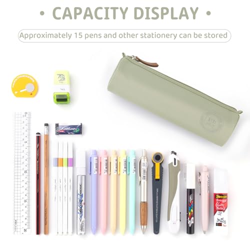Image of EASTHILL Small Pencil Case Pencil Pouch Stationery Pen Bag Office Supplies for Girls Women-Green