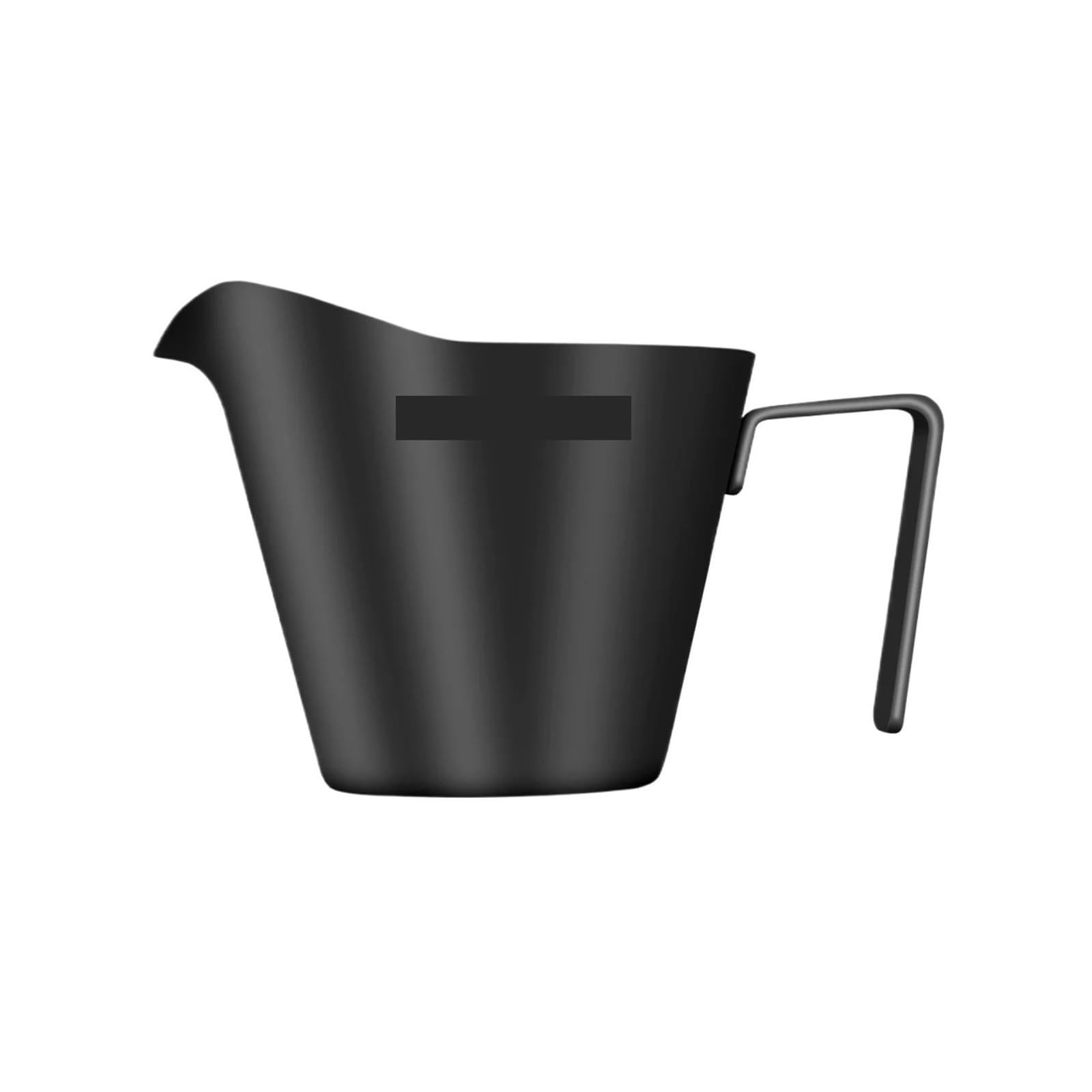 Taza medidora de café expreso 2 uds, taza acero inoxidable, tazas salsa con mango for postres carne y Para Espumar(Black)