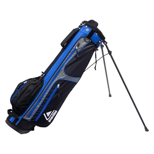 LONGRIDGE 12,7 cm (5 Zoll) Pencil Golftasche, SCHWARZ/BLAU 9 LONGRIDGE GOLFTASCHE 15,2 cm (6 Zoll) WEEKEND BAG, BLAU/SILBER
