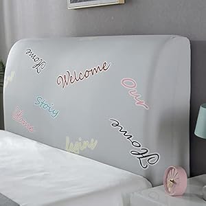 Hoofdbordovertrek Uitrekken Hoofdeindehoezen Stofdicht Wasbaar Hoofdeinde hoes Twin Full Queen King Furniture Protector Cover bedrukt getuft voor hoofdeinde -25-180-200cm(71-79in)