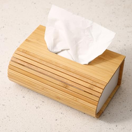 Image of HOKIPO Magnetic Wooden Tissue Box Holder (AR-5050)