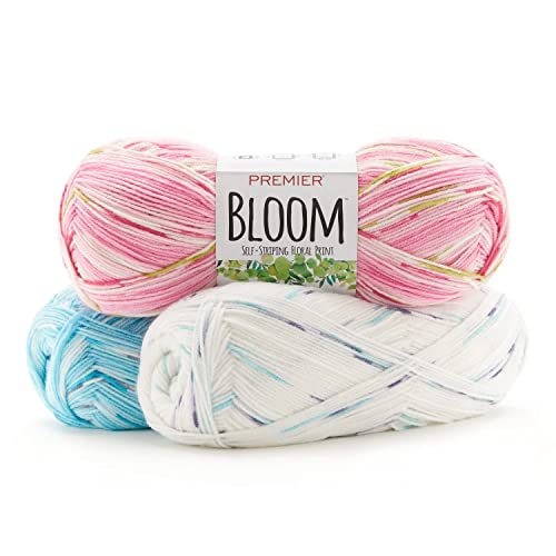 Hilo Premier Yarn Bloom Iris para tejer mantas suaves de punto 4