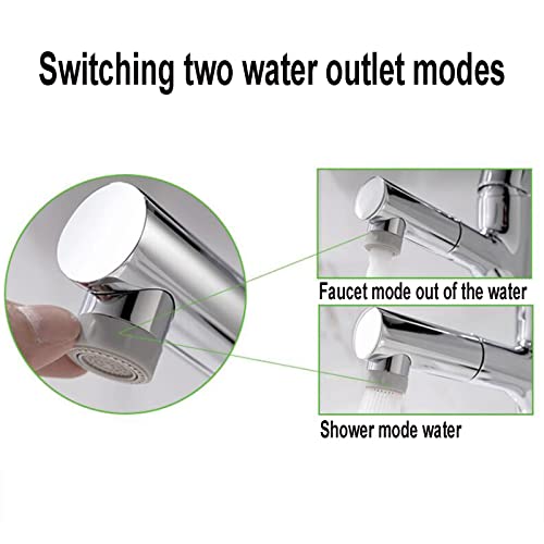 Grifo de baño solucionador de espacio con rociador extractor flexible 6
