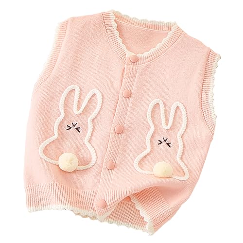 Toddler Girls Sweater Vest Kids Button Knit Sweater Vest Size 2-7T