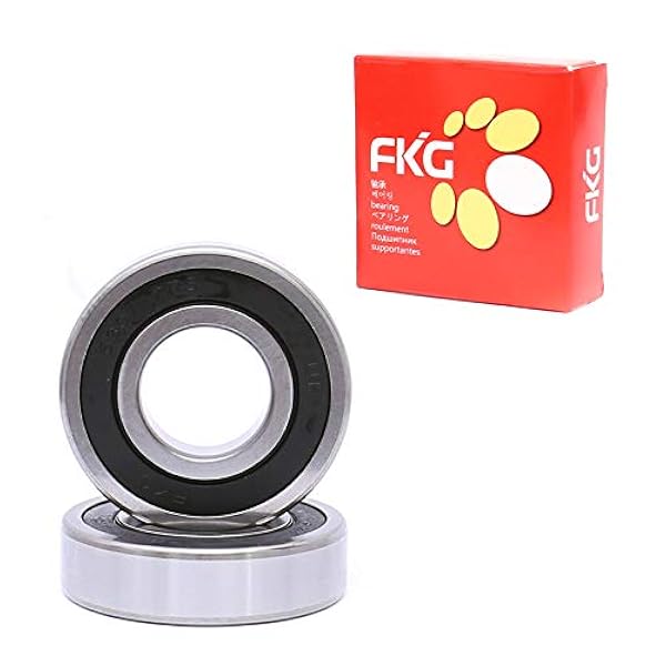 FKG 6307-2RS - Rodamientos de bolas de ranura profunda (35 x 80 x 21 mm, doble junta de goma, prelubricados, 2 unidades)